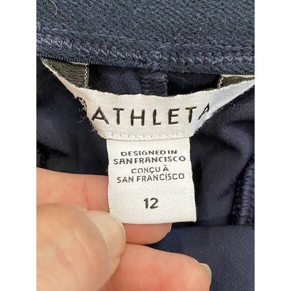 Athleta Endless High Rise Cargo Pants Women's Size 12 Navy - Picture 4 of 7